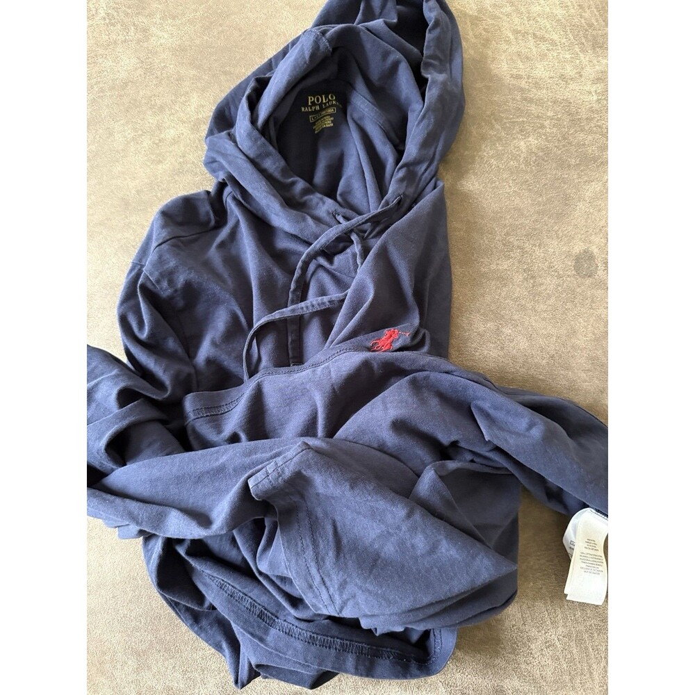 Polo Ralph Lauren Women’s Navy Blue Lightweight Pullover Hoodie Size Large (L)
